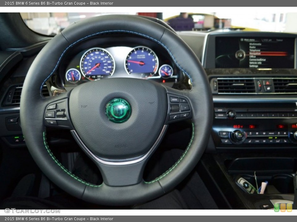 Black Interior Steering Wheel for the 2015 BMW 6 Series B6 Bi-Turbo Gran Coupe #98838013