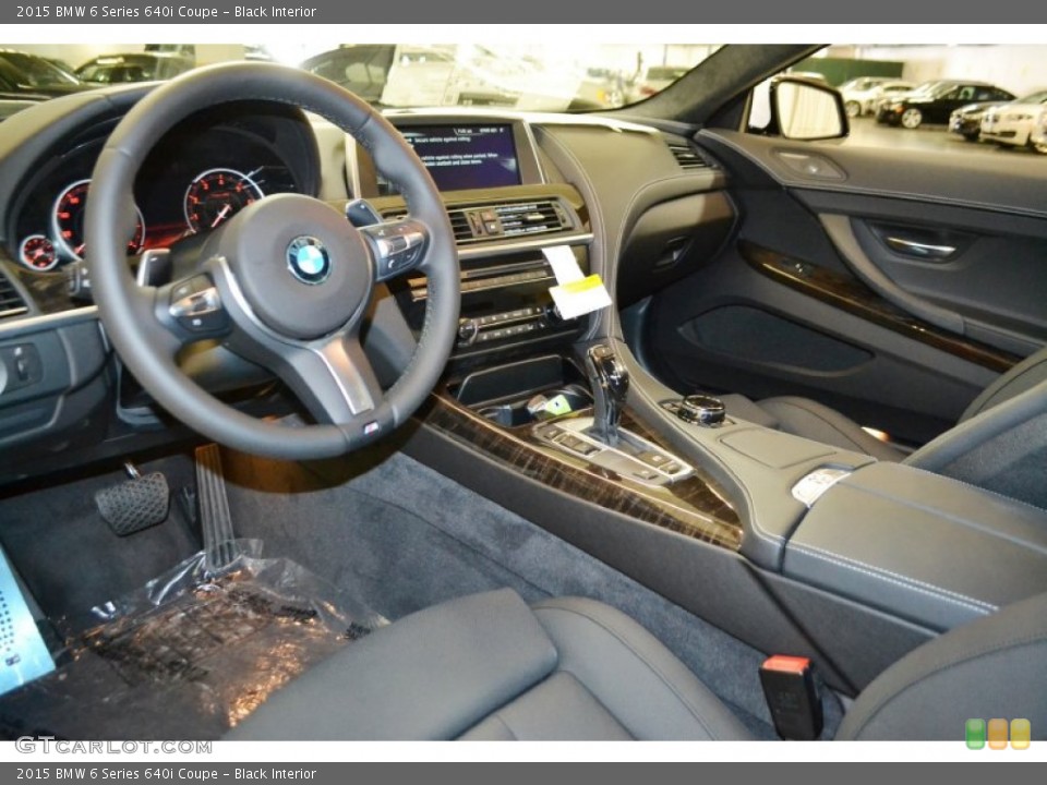Black Interior Prime Interior for the 2015 BMW 6 Series 640i Coupe #98838799