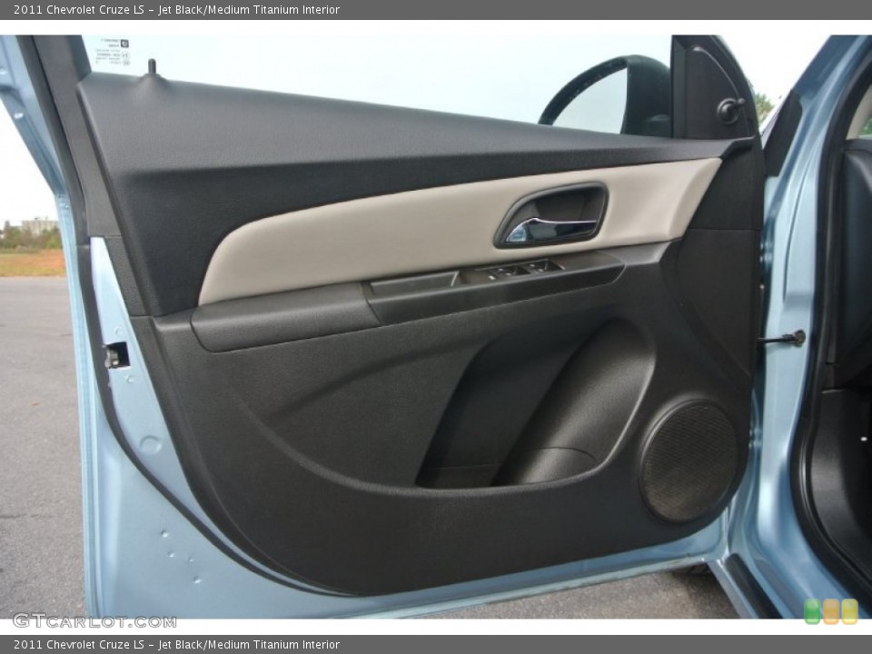 Jet Black/Medium Titanium Interior Door Panel for the 2011 Chevrolet Cruze LS #98842447