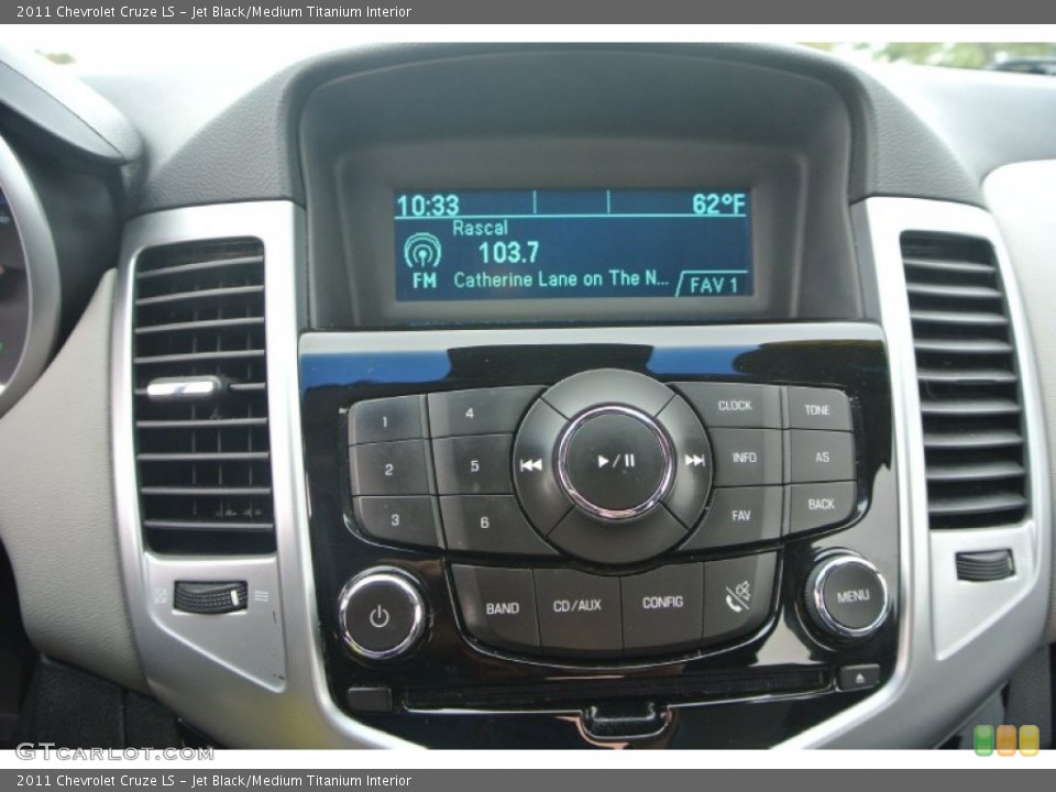 Jet Black/Medium Titanium Interior Controls for the 2011 Chevrolet Cruze LS #98842549