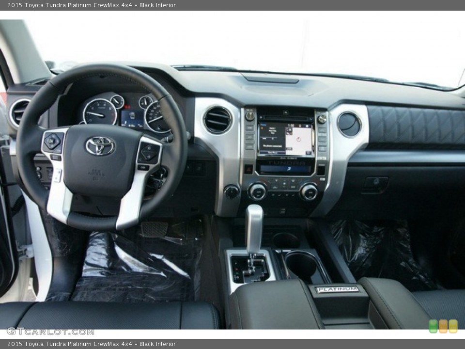 Black Interior Dashboard for the 2015 Toyota Tundra Platinum CrewMax 4x4 #98843116