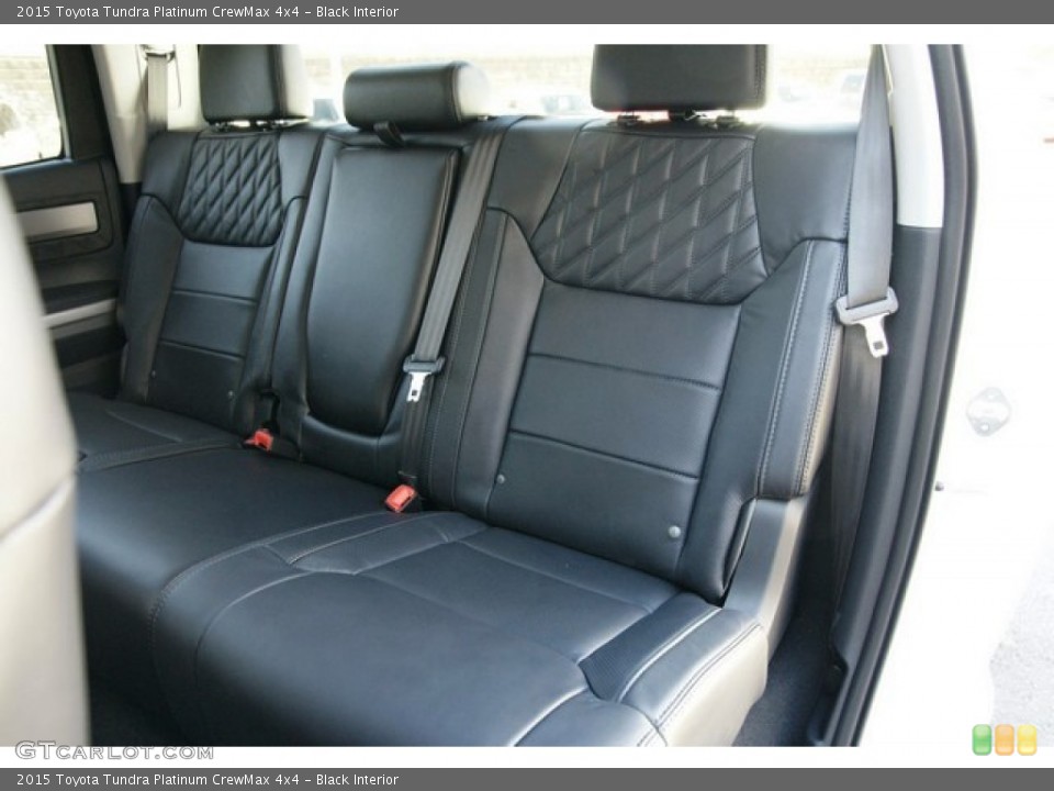Black Interior Rear Seat for the 2015 Toyota Tundra Platinum CrewMax 4x4 #98843191