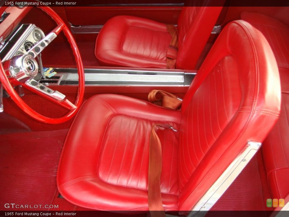 Red Interior Front Seat for the 1965 Ford Mustang Coupe #98852311