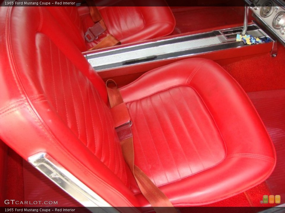 Red Interior Front Seat for the 1965 Ford Mustang Coupe #98852533