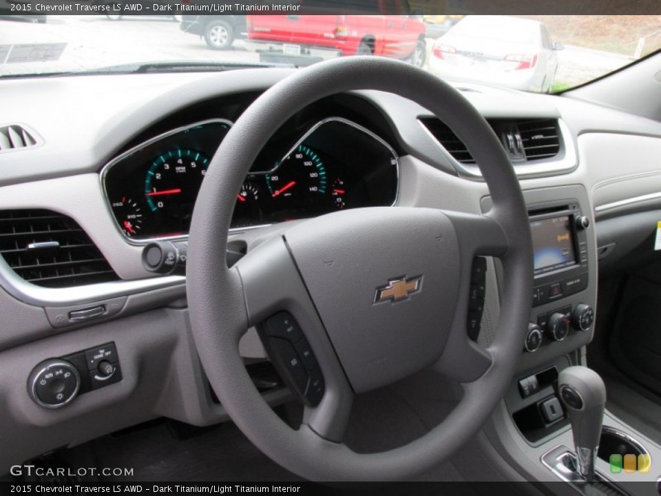 Dark Titanium/Light Titanium Interior Steering Wheel for the 2015 Chevrolet Traverse LS AWD #98854964