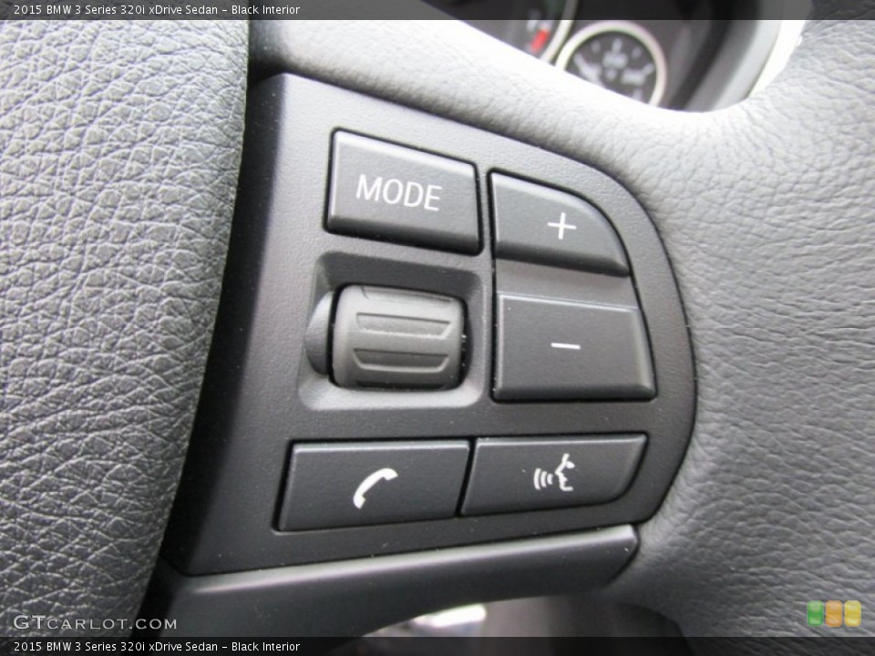 Black Interior Controls for the 2015 BMW 3 Series 320i xDrive Sedan #98861492
