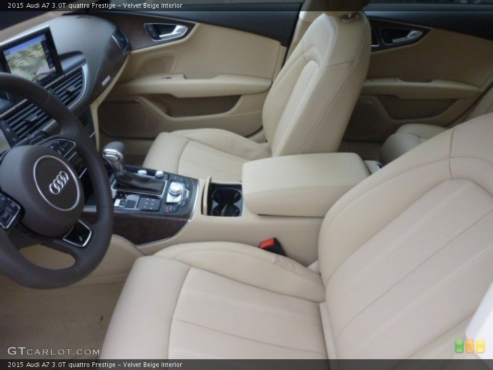Velvet Beige Interior Front Seat for the 2015 Audi A7 3.0T quattro Prestige #98863163