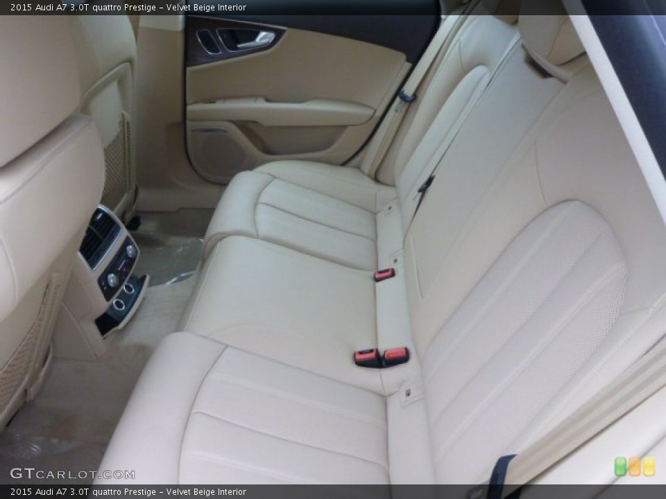Velvet Beige Interior Rear Seat for the 2015 Audi A7 3.0T quattro Prestige #98863184