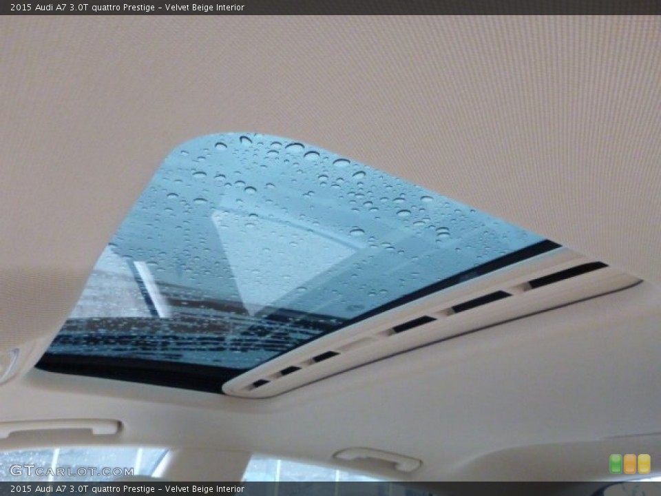 Velvet Beige Interior Sunroof for the 2015 Audi A7 3.0T quattro Prestige #98863259