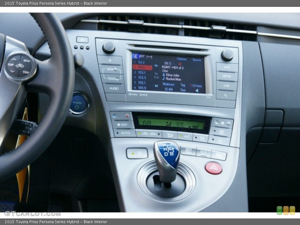 Black Interior Controls for the 2015 Toyota Prius Persona Series Hybrid #98864397