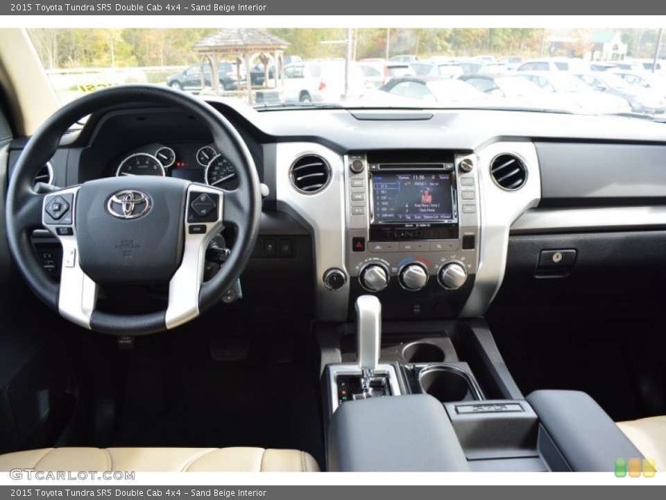Sand Beige Interior Dashboard For The 2015 Toyota Tundra Sr5