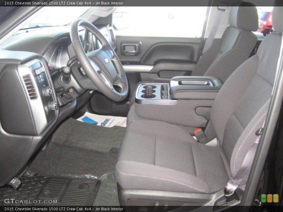 Jet Black Interior Front Seat for the 2015 Chevrolet Silverado 1500 LTZ Crew Cab 4x4 #98865716