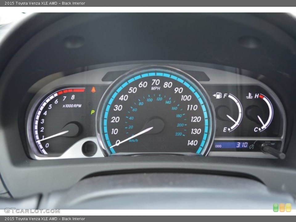Black Interior Gauges for the 2015 Toyota Venza XLE AWD #98866010