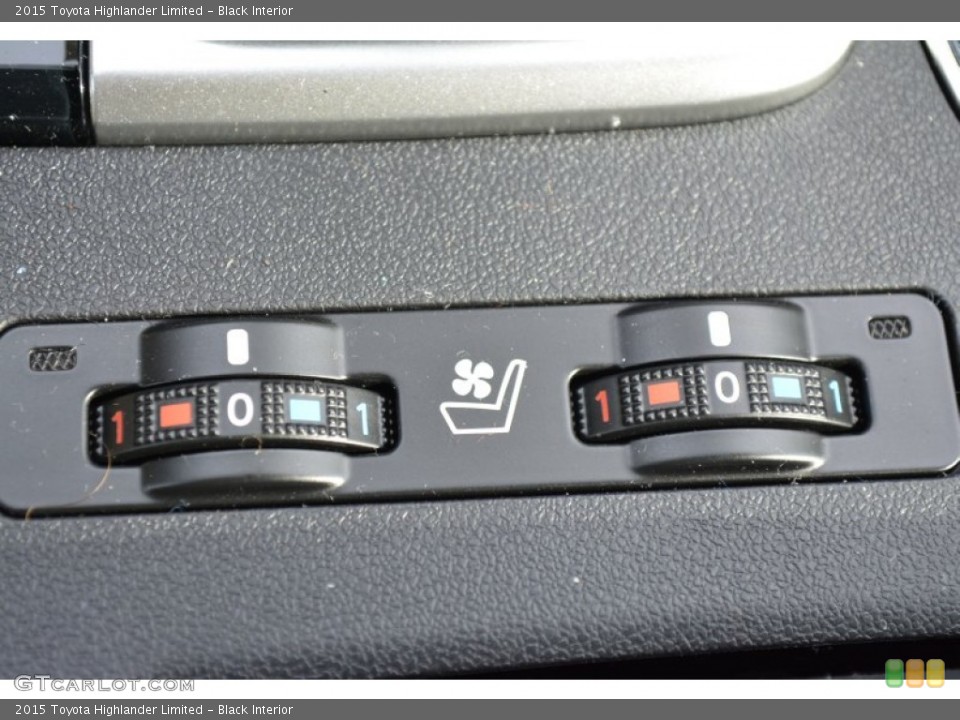 Black Interior Controls for the 2015 Toyota Highlander Limited #98866529