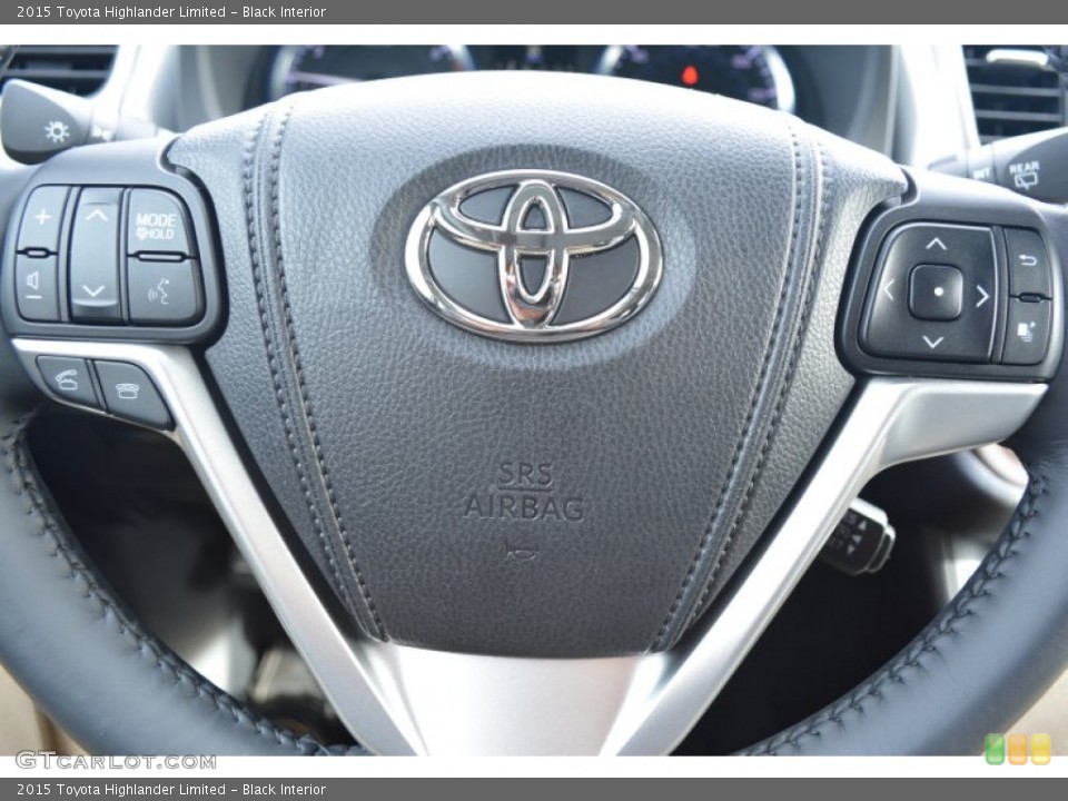 Black Interior Steering Wheel for the 2015 Toyota Highlander Limited #98866577