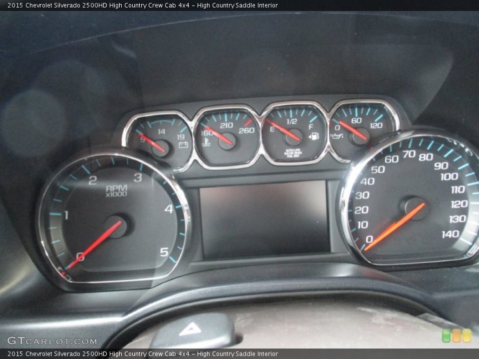 High Country Saddle Interior Gauges for the 2015 Chevrolet Silverado 2500HD High Country Crew Cab 4x4 #98874488