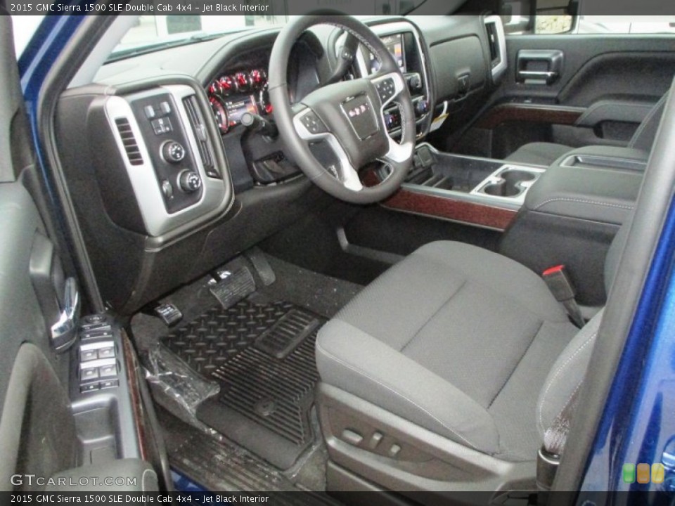Jet Black Interior Prime Interior for the 2015 GMC Sierra 1500 SLE Double Cab 4x4 #98877752