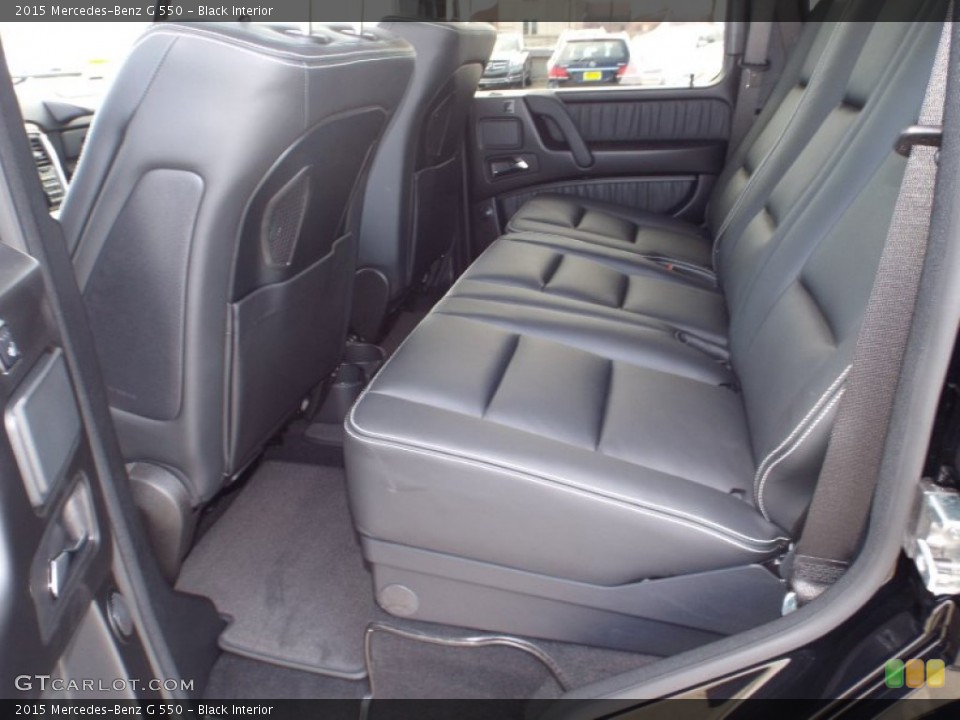 Black Interior Rear Seat for the 2015 Mercedes-Benz G 550 #98879135