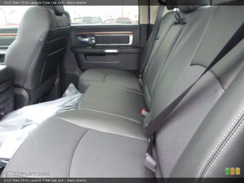 Black Interior Rear Seat for the 2015 Ram 3500 Laramie Crew Cab 4x4 #98879972