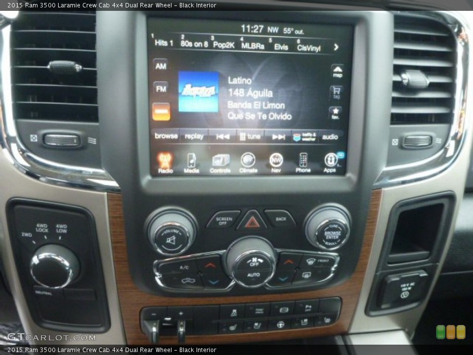 Black Interior Controls for the 2015 Ram 3500 Laramie Crew Cab 4x4 Dual Rear Wheel #98880821
