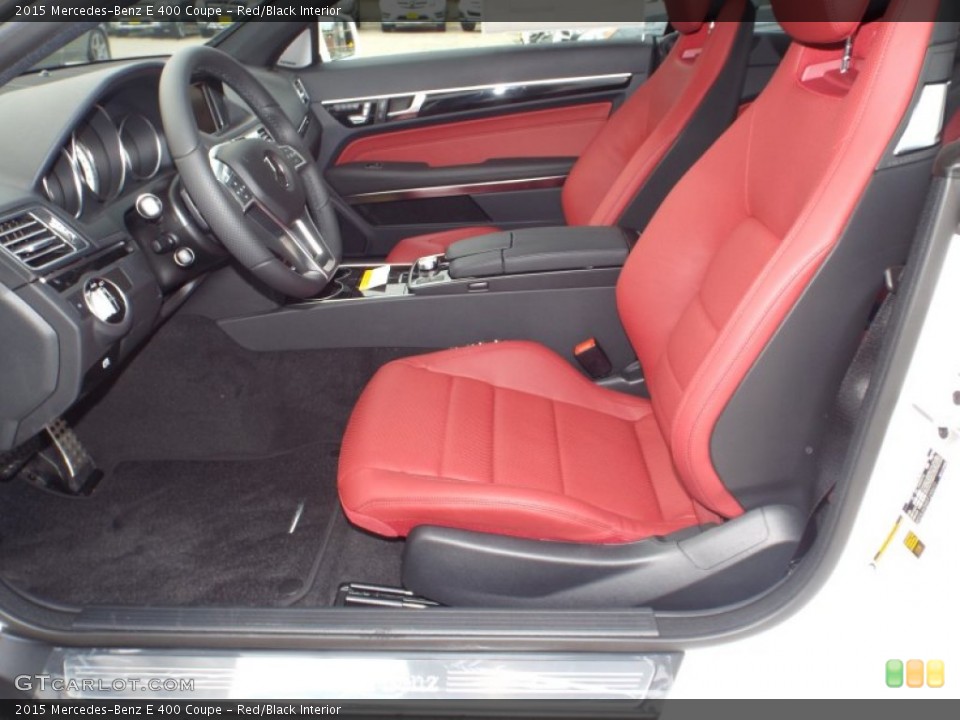 Red/Black Interior Photo for the 2015 Mercedes-Benz E 400 Coupe #98881529