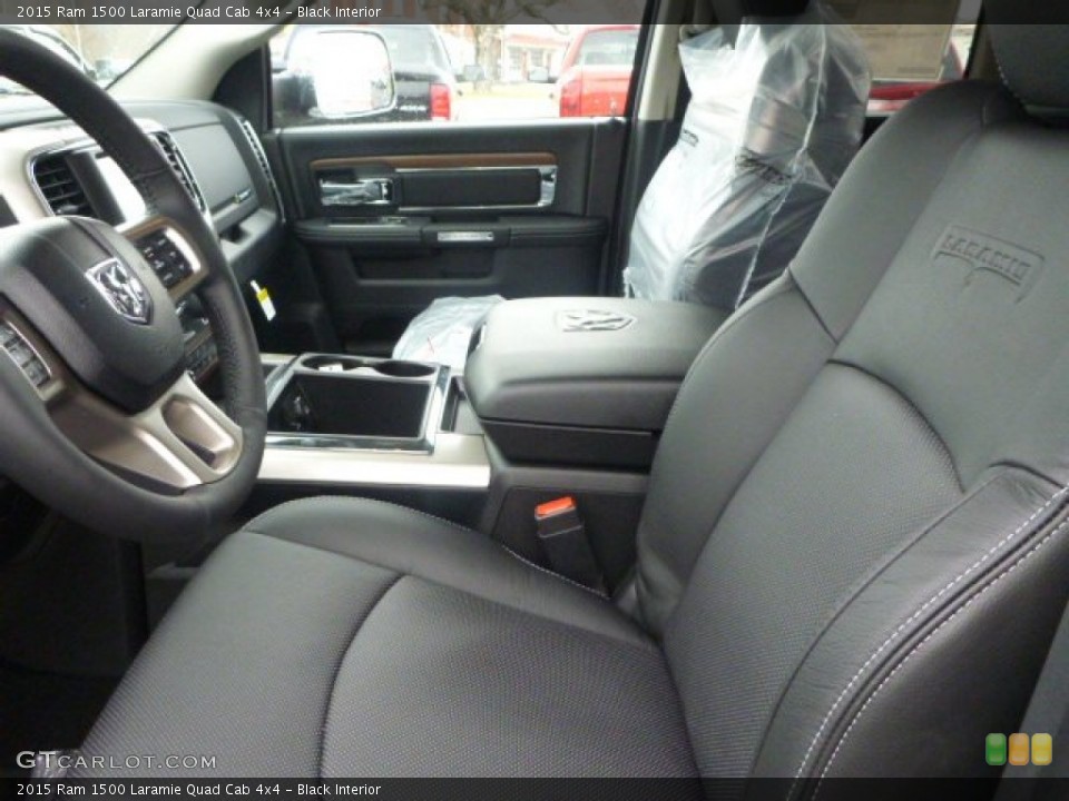 Black Interior Front Seat for the 2015 Ram 1500 Laramie Quad Cab 4x4 #98881771