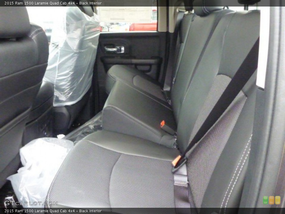 Black Interior Rear Seat for the 2015 Ram 1500 Laramie Quad Cab 4x4 #98881787