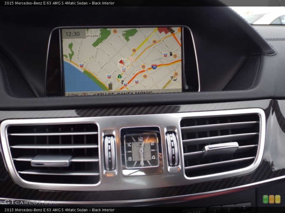 Black Interior Navigation for the 2015 Mercedes-Benz E 63 AMG S 4Matic Sedan #98881845