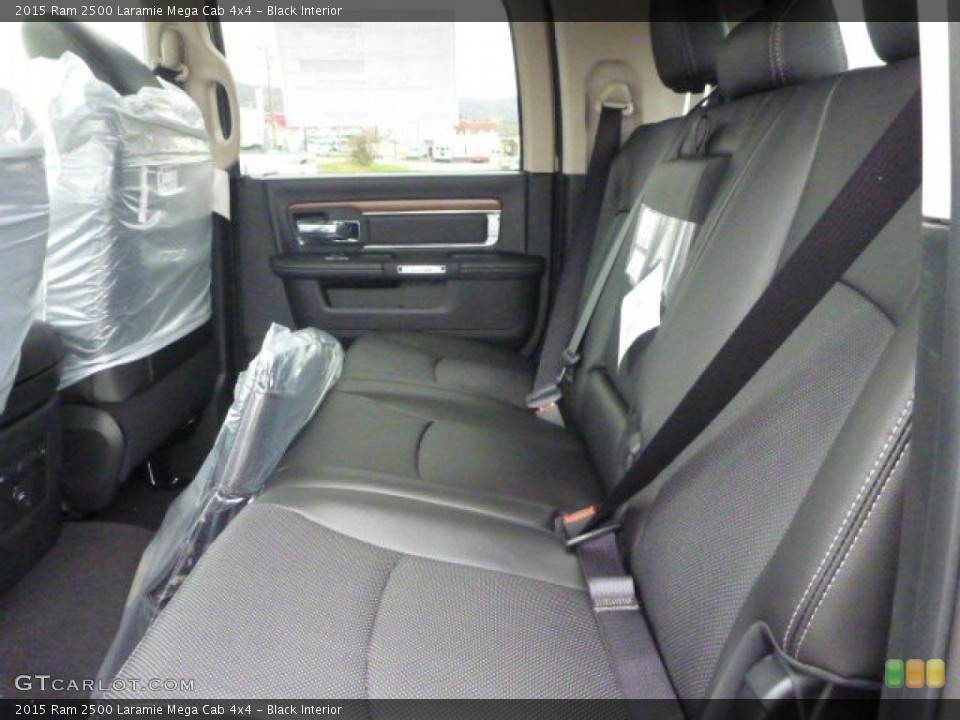 Black Interior Rear Seat for the 2015 Ram 2500 Laramie Mega Cab 4x4 #98883441
