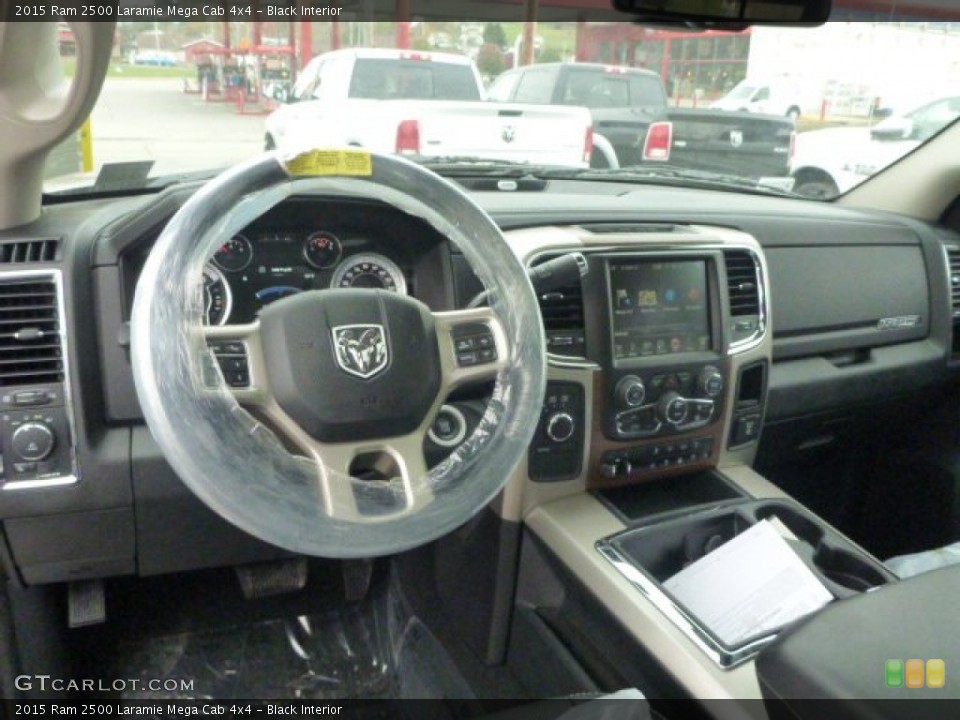 Black Interior Dashboard for the 2015 Ram 2500 Laramie Mega Cab 4x4 #98883457