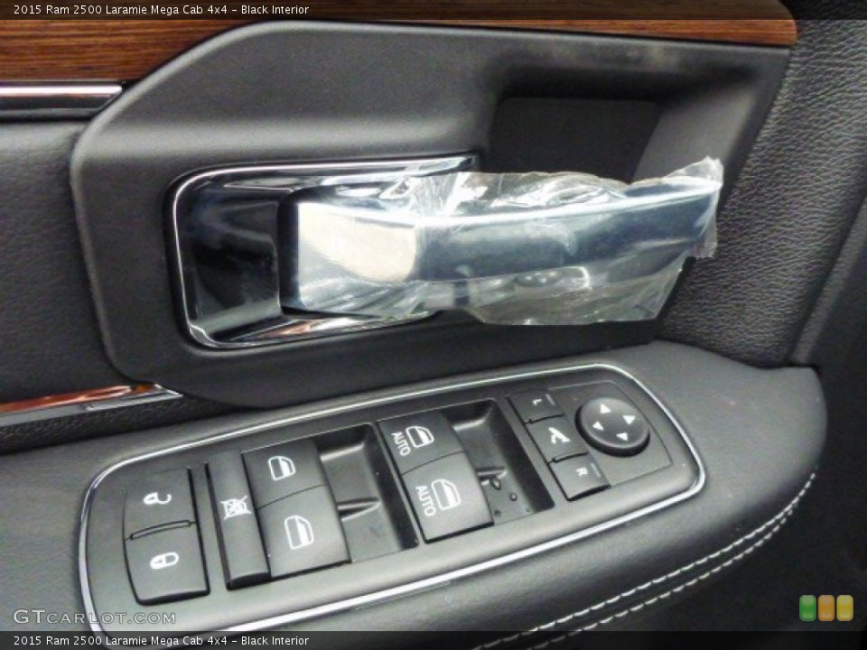 Black Interior Controls for the 2015 Ram 2500 Laramie Mega Cab 4x4 #98883476