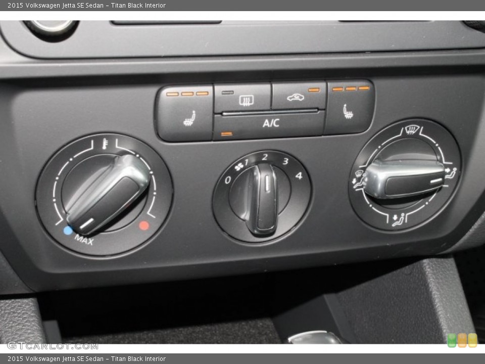 Titan Black Interior Controls for the 2015 Volkswagen Jetta SE Sedan #98885594