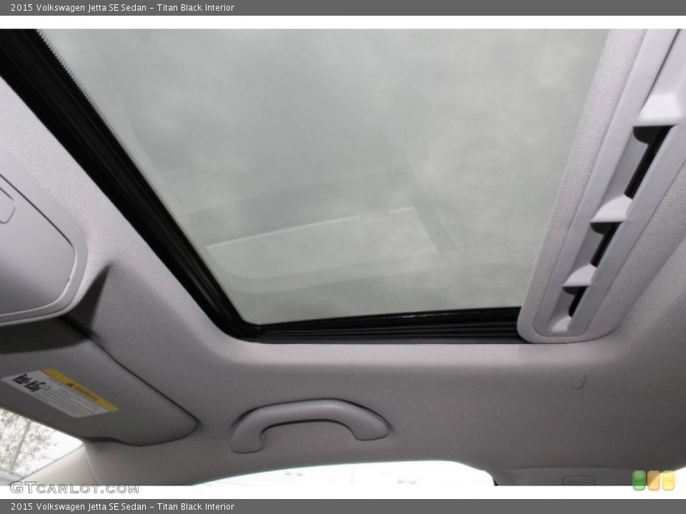 Titan Black Interior Sunroof for the 2015 Volkswagen Jetta SE Sedan #98885972