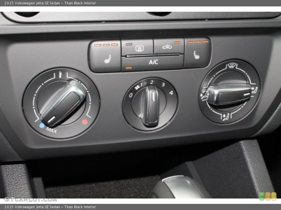 Titan Black Interior Controls for the 2015 Volkswagen Jetta SE Sedan #98886029