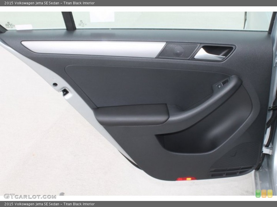 Titan Black Interior Door Panel for the 2015 Volkswagen Jetta SE Sedan #98886086