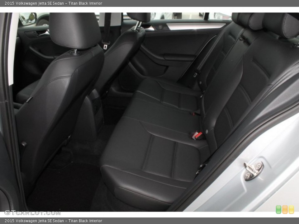 Titan Black Interior Rear Seat for the 2015 Volkswagen Jetta SE Sedan #98886116