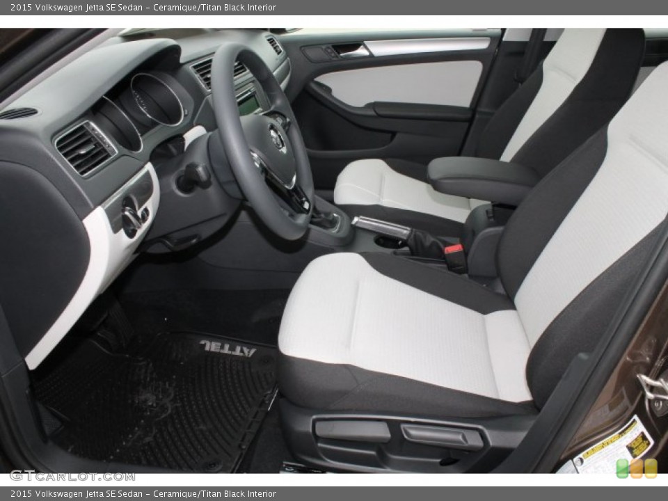 Ceramique/Titan Black Interior Photo for the 2015 Volkswagen Jetta SE Sedan #98886378