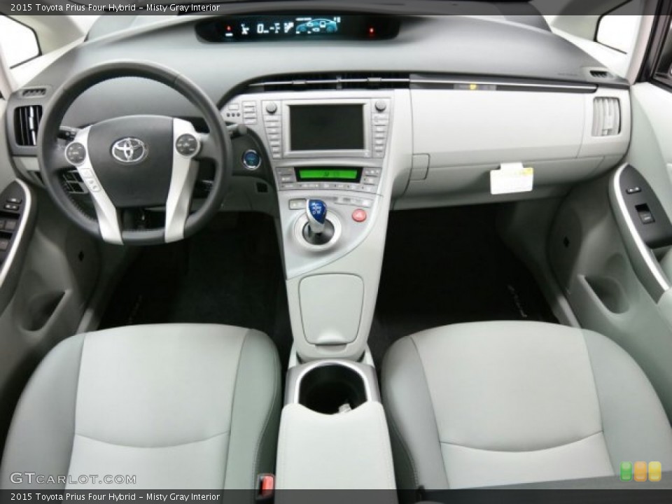 Misty Gray Interior Dashboard for the 2015 Toyota Prius Four Hybrid #98890600