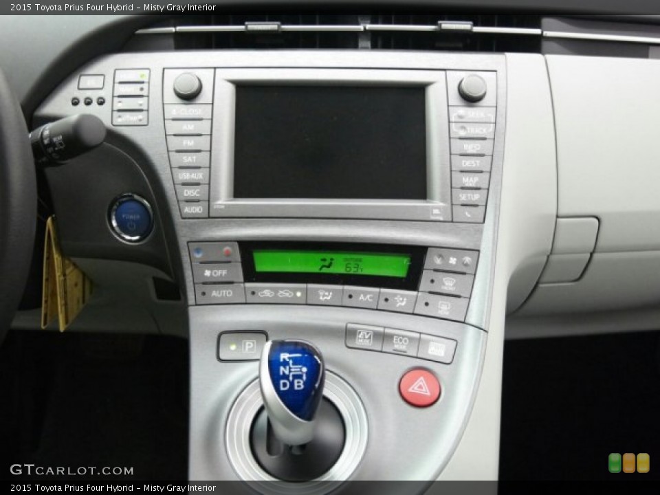 Misty Gray Interior Controls for the 2015 Toyota Prius Four Hybrid #98890666