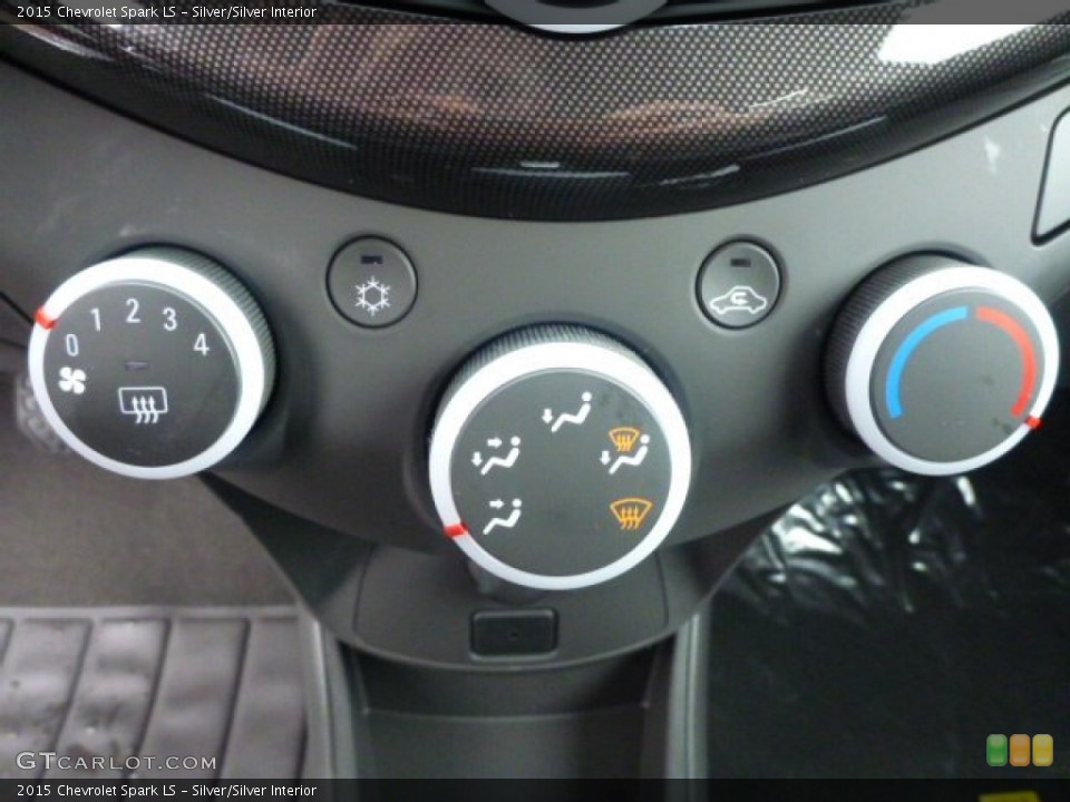 Silver/Silver Interior Controls for the 2015 Chevrolet Spark LS #98890717