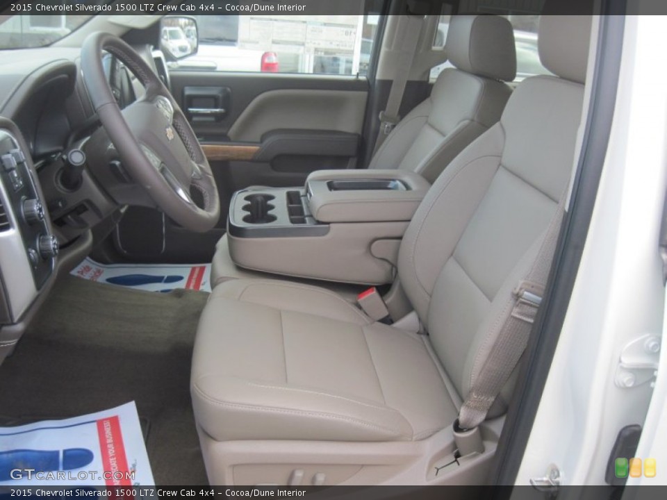 Cocoa/Dune Interior Front Seat for the 2015 Chevrolet Silverado 1500 LTZ Crew Cab 4x4 #98893843