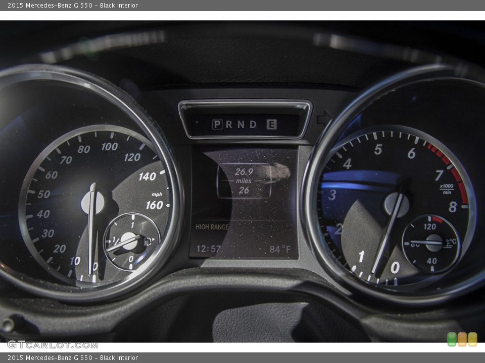 Black Interior Gauges for the 2015 Mercedes-Benz G 550 #98896342