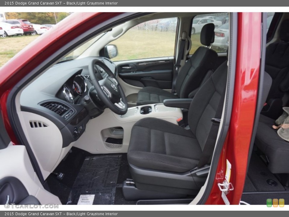 Black/Light Graystone Interior Photo for the 2015 Dodge Grand Caravan SXT #98898232