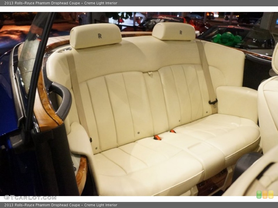 Creme Light Interior Rear Seat for the 2013 Rolls-Royce Phantom Drophead Coupe #98900275