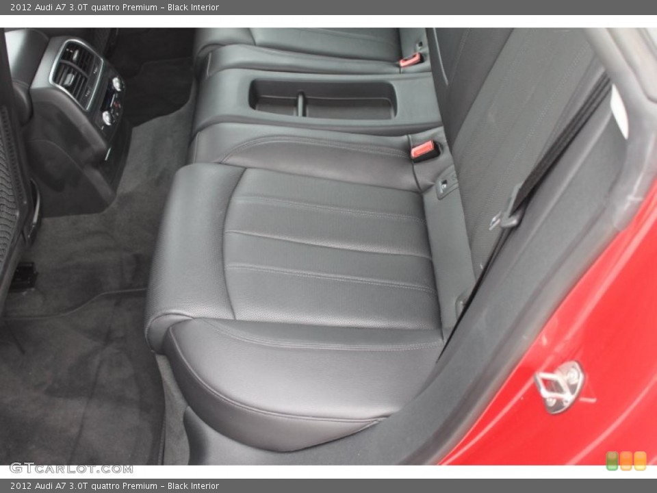 Black Interior Rear Seat for the 2012 Audi A7 3.0T quattro Premium #98901082