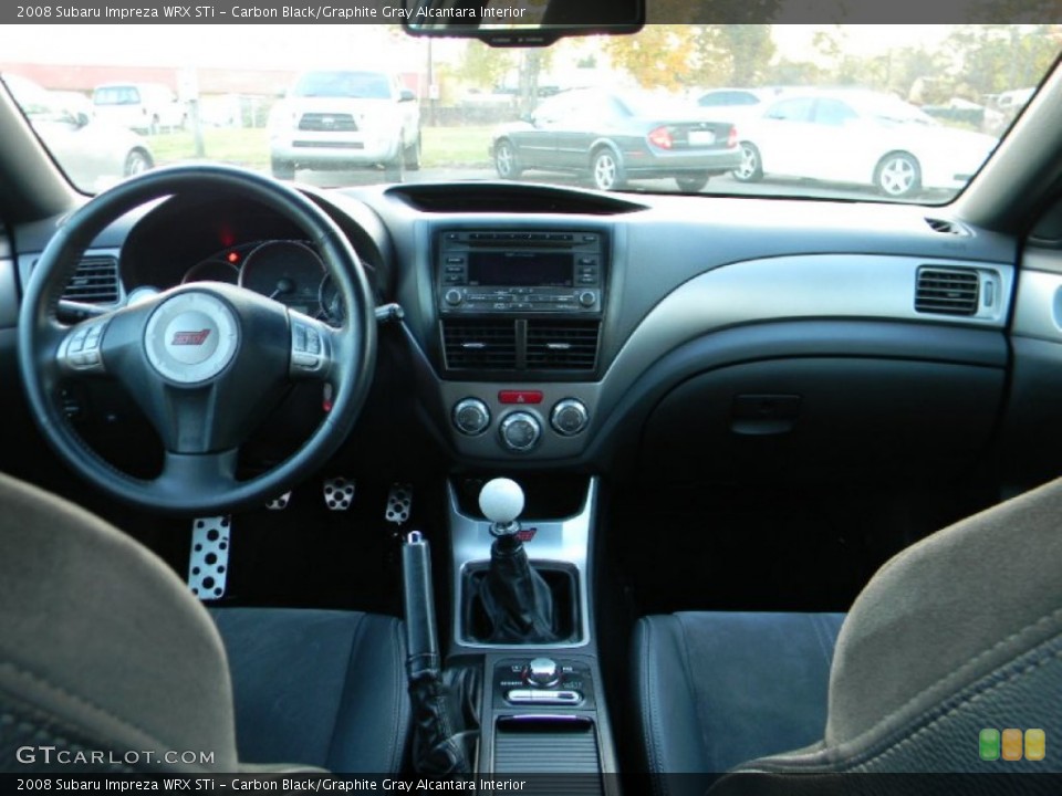 Carbon Black/Graphite Gray Alcantara Interior Dashboard for the 2008 Subaru Impreza WRX STi #98904988