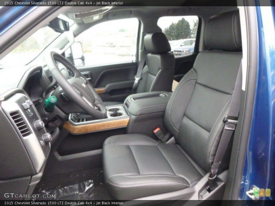 Jet Black Interior Photo for the 2015 Chevrolet Silverado 1500 LTZ Double Cab 4x4 #98905525