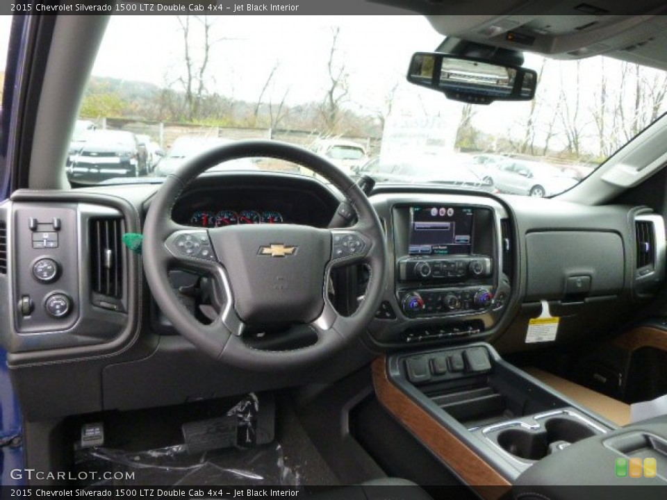 Jet Black Interior Dashboard for the 2015 Chevrolet Silverado 1500 LTZ Double Cab 4x4 #98905570