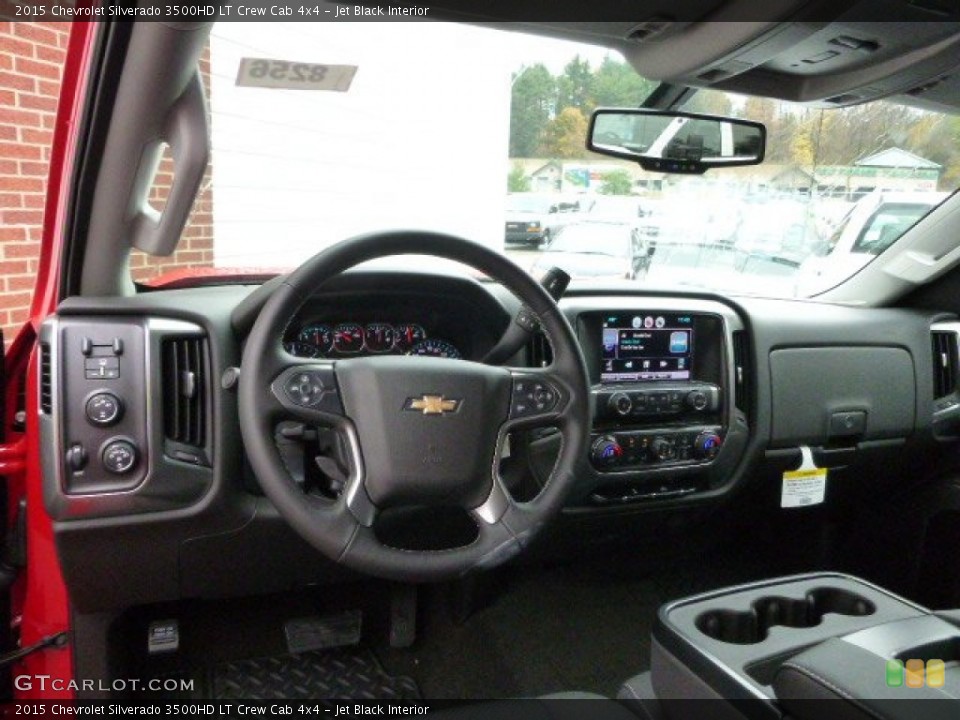 Jet Black Interior Dashboard for the 2015 Chevrolet Silverado 3500HD LT Crew Cab 4x4 #98907370