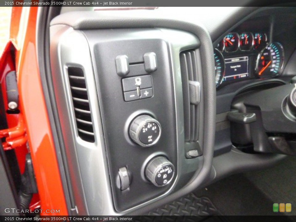 Jet Black Interior Controls for the 2015 Chevrolet Silverado 3500HD LT Crew Cab 4x4 #98907439